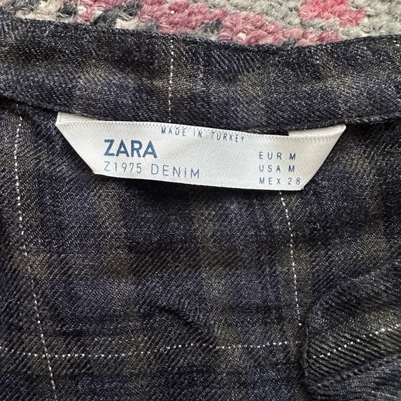 Zara plaid Tunic top/mini dress - Picture 6 of 8